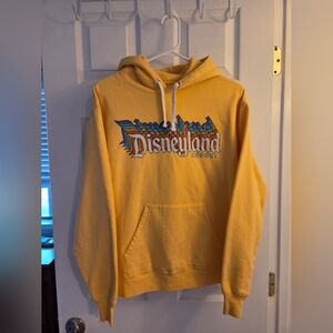 Unisex Yellow Disneyland Hooded Sweatshirt